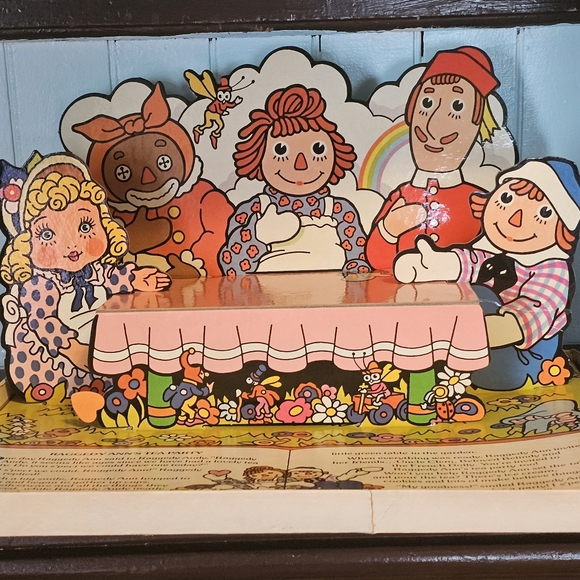 Raggedy Ann Pop-Up Tea Party - Vintage 70s - Picture 2 of 4